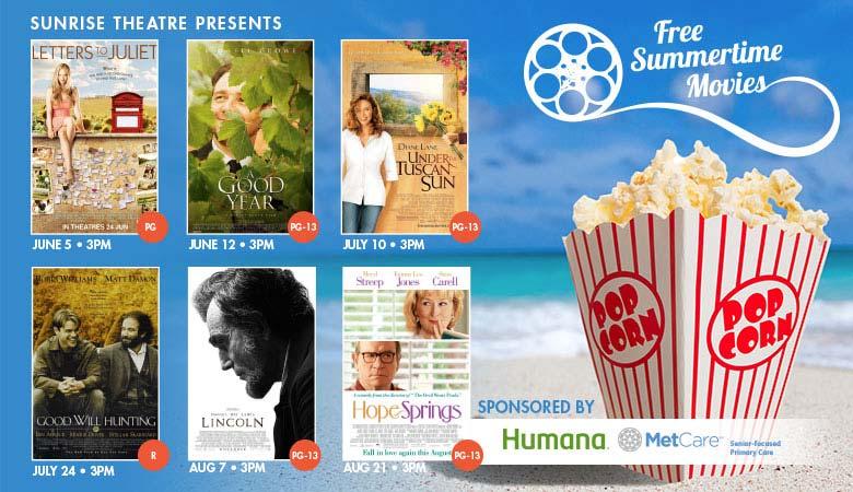 Free Summertime MOVIES This summer, classic movies will be