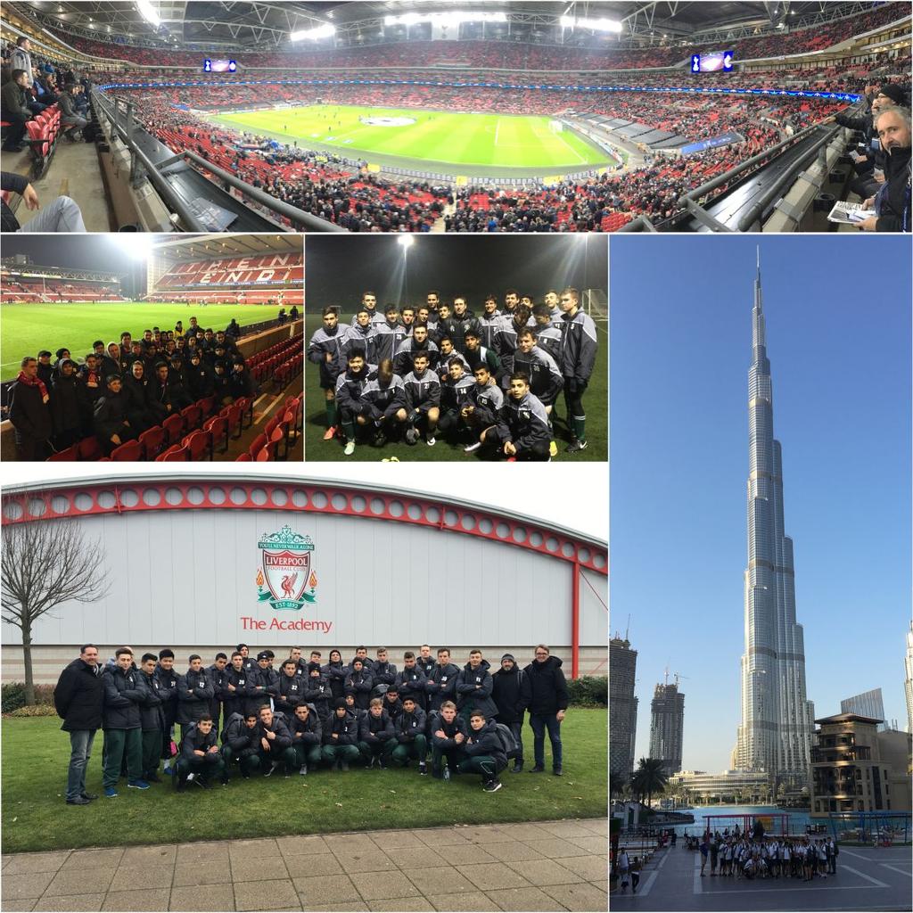 NEWS 2016 Football Tour UAE and UK 32 Trinity Football players from Years 11 and 12 and four staff departed Sydney on Sunday 27th November, 2016 for a two week Football tour of the UAE and UK.