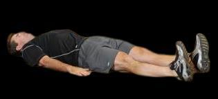 Lying Glute Stretch Lie on your back with your
