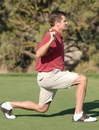 Lunge with Rotation forward leg.