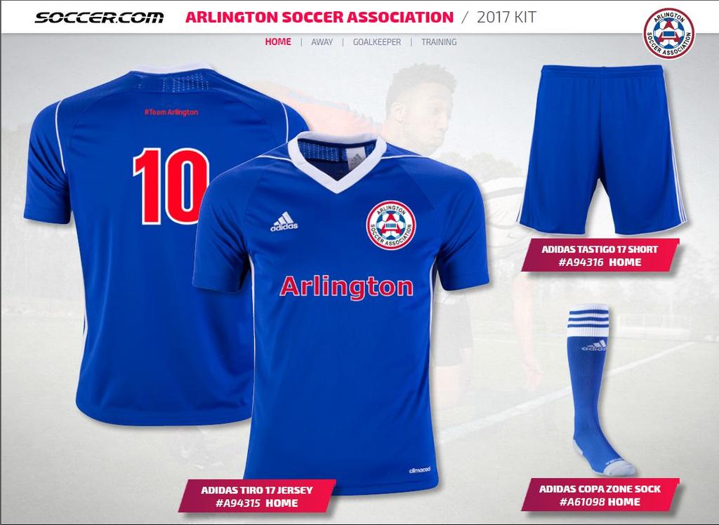 ASA Development Academy Uniforms All players will be required to purchase new uniforms this season Jersey Numbers will be assigned by the Coaching Staff Each Team will purchase some additional