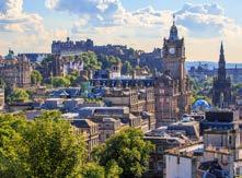 Edinburgh Edinburgh is one of Europe s most beautiful cities, draped across a series of rocky hills overlooking the sea.