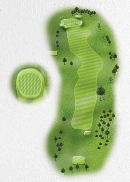 The longest hole on the course which plays every inch of its yardage. Three well struck shots are required to find the putting surface in regulation.
