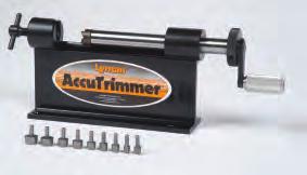 CASE TRIMMERS & ACCESSORIES.................... Versatility, Precision, Value Precise case length is critical to pinpoint accuracy and smooth, reliable functioning.