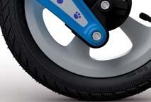 TIRE OPTIONS AS INDIVIDUAL AS YOUR CHILD BASIC With non-air PU tires ideal for bike path conditions where
