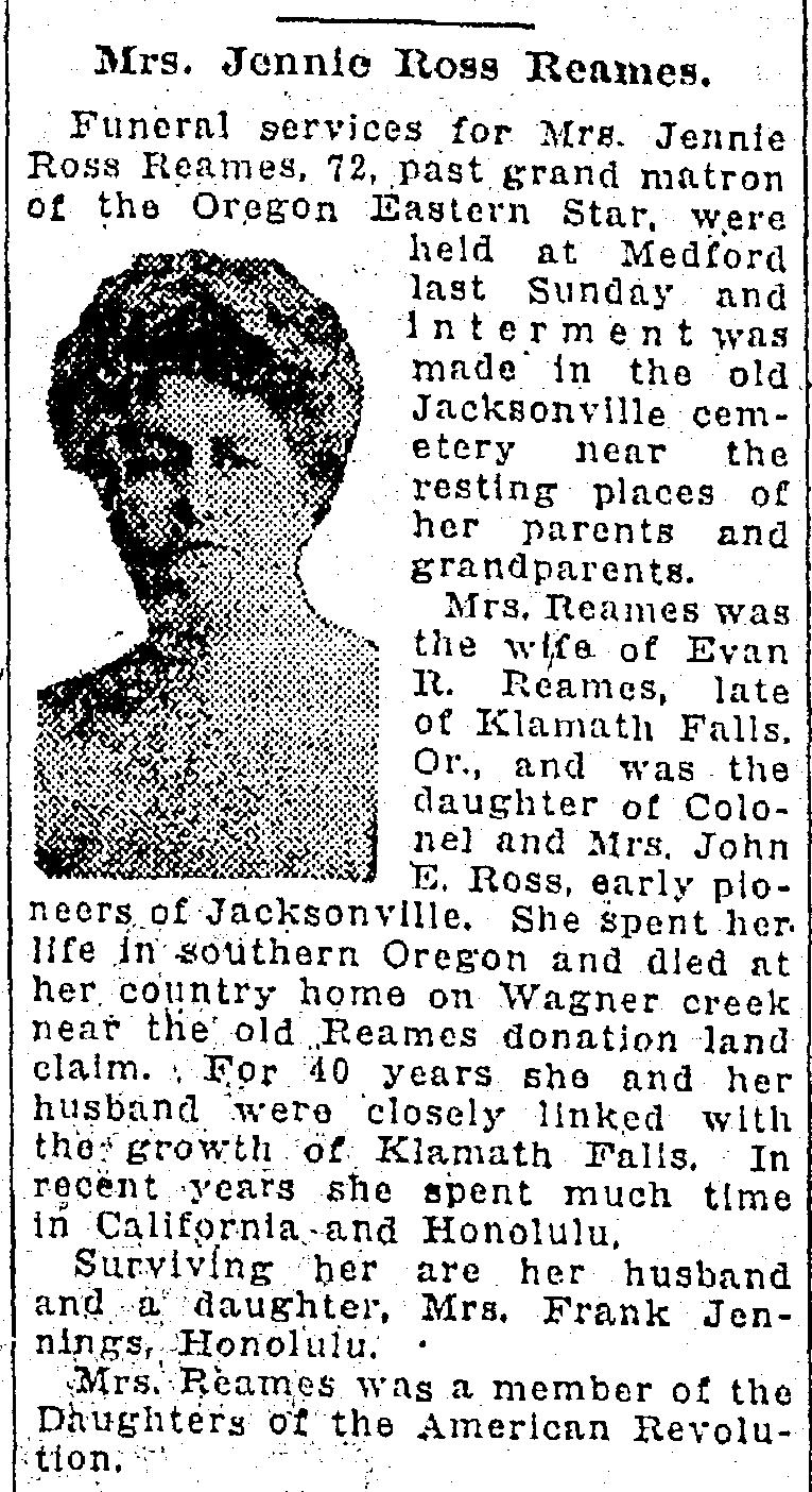 [Oregonian, Portland, OR, Wednesday, October 23, 1927 p.19] 5.