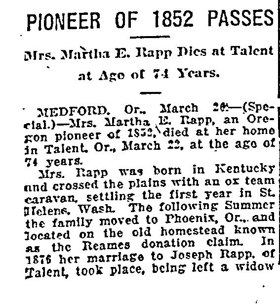 [Oregonian, Portland, OR, Monday, March 27, 1916 p.