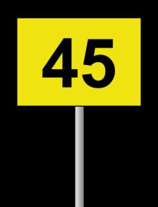 Sign Name and Description Required Action Permanent Speed Restriction Warning sign This sign is placed 500 metres before the Speed