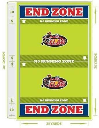 Field A. The field dimensions are 30 yards by 70 yards with two 10-yard end zones and a midfield line to gain line. No-Run Zones precede each line to gain by 5 yards.