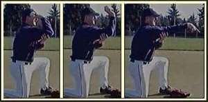 Skill/Drills #2 Throwing [Review Technique] Coach Review (Part 1) From one knee, demonstrate having throwing arm elbow at 90 degree angle with non-throwing hand supporting (kneeling takes away all of