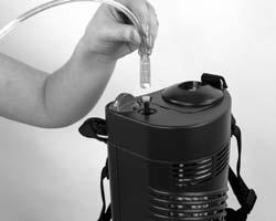 Operating Instructions 1. Push the cannula breathing tube firmly on to the oxygen tube connector. Caution: Always turn the flow control knob off (0) when not in use. 2.