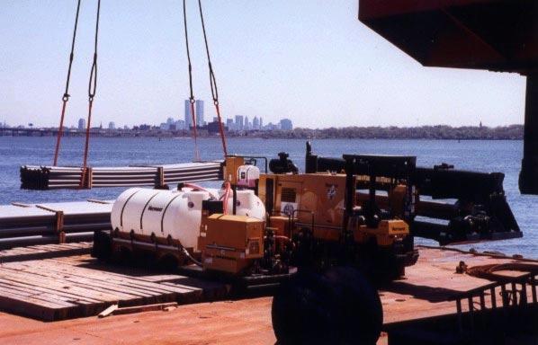 1000 pounds 16 Backreamer Granite wall, rock fill, dirt and water The Liberty Island was needed to provide future utility and cable needs.
