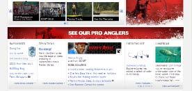 simple design and video presence on the main index page Easy to navigate modules highlight: Headlines & tournament news from all Bassmaster events Dedicated section for BASS editor and pro angler