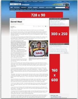 Internet Advertising Opportunities ROS Schedule Consists of banner ads running across Bassmaster.