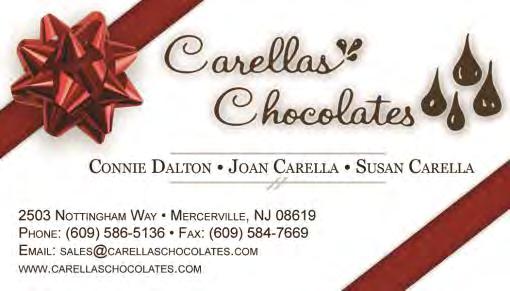 Carella's Chocolates 2503 Nottingham Way Mercerville, NJ 08619 609-586-5136 FUNDRAISER CUSTOMER NAME: STREET ADDRESS: