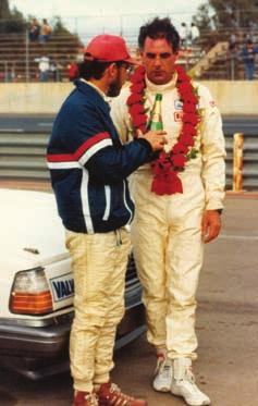 Robbie and team-mate, John Bowe, share the winner s bubbly 13 Robbie s main opposition in 1986 ATCC came from the Peter Jackson Nissan Skyline team of George Fury and Glenn Seton In that instant,