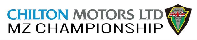 Joe Baldry, Chilton Motors MZ s 70 prize every meeting Kawasaki / ACU Team