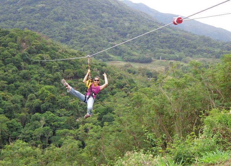 Zip line through a tropical forest at 90 m high on one of the longest zip line rides in the south pacific. After your two-hour experience, drinks await you to cool you down.