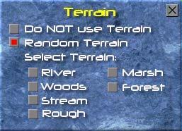 1.4 Terrain The standard battlefield is considered Clear terrain: no penalty or bonuses apply into the clear.