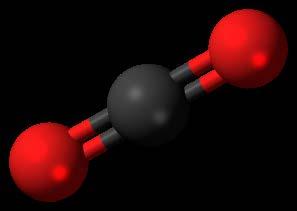 Carbon dioxide is a colorless and odorless gas. It makes up about 0.03% of the air.