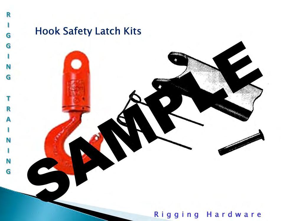 Hook safety latch kits: Always have