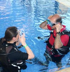 From briefing to pool: your aim is to keep the flow of the evening going and to avoid any unnecessary hanging around, particularly if your try divers have changed into their pool kit.