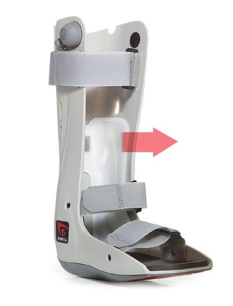 Dual Air Chambers Two identical air chambers provide compression from the foot to ankle while maintaining ankle position within the
