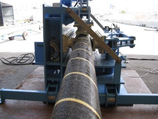 2000 m. Tensioners can thus be an alternative to capstan wheels as method of holding the cable during deep water installation of submarine cables.
