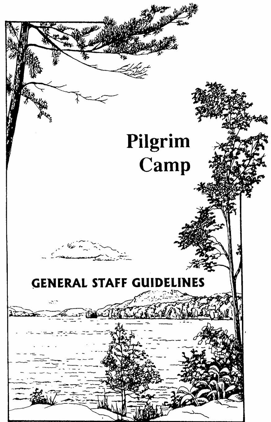 Dear Staff Member Holiness unto the Lord We trust that this booklet of staff guidelines will help you as you prepare to work at Camp this summer.