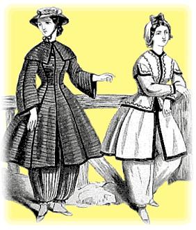 Women of society in general wore suits like these when swimming.