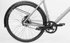 A securely fastened wheel remans n the axle mounts of frame or fork and wll not rattle. MOUNTING THE MUDGUARDS The front wheel mudguard must be screwed to the mounts at the fork.