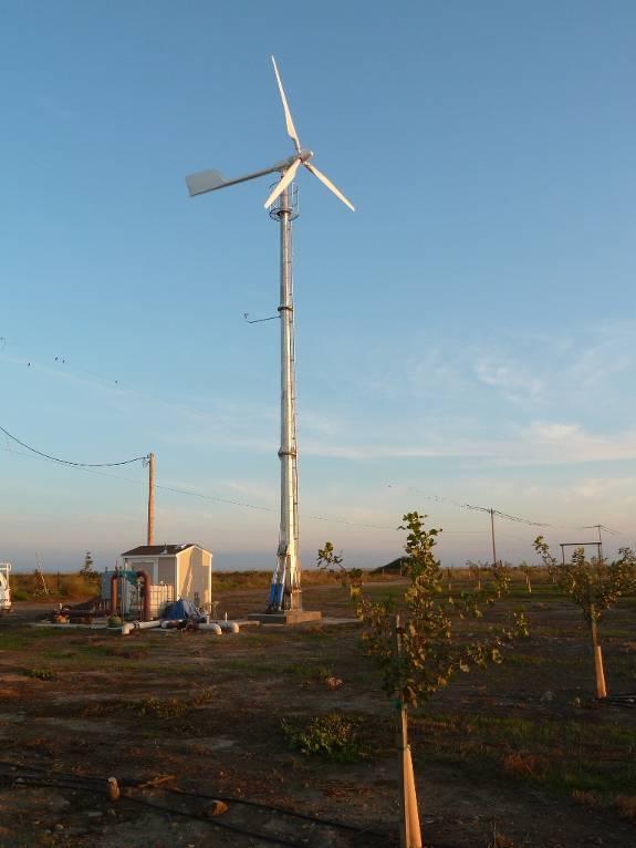 Wind turbine adopts pitch controlled regulation, more easier to start up and increase rotating speed with smaller wind speed; below rated wind speed, system have a higher efficiency with best TSR;