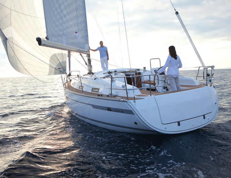 CRUISER 36 32 33 Exceptional sailing performance Like all new BAVARIA yachts, the CRUISER 36 has outstanding sailing properties in all kinds of