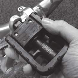 and tighten onto Cranks. Use a small amount of axle grease on shaft before installing.
