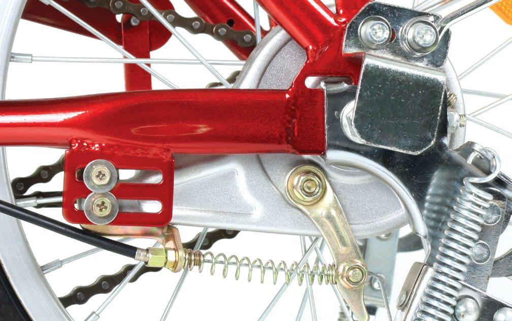 This will hold the cable in place. Make sure that the bolt is tightly holding the brake cable before you ride!