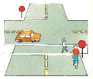 AS A CYCLIST, YOU CAN USE A PEDESTRIAN CROSSWALK TOO, BUT YOU MUST GET OFF YOUR BICYCLE AND WALK IT ACROSS IN THE CROSSWALK.