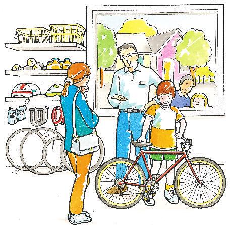 Getting the Right Fit Make sure you find the bicycle that fits you. You should be able to find the kind of bicycle you have chosen in a few different frame and wheel sizes.