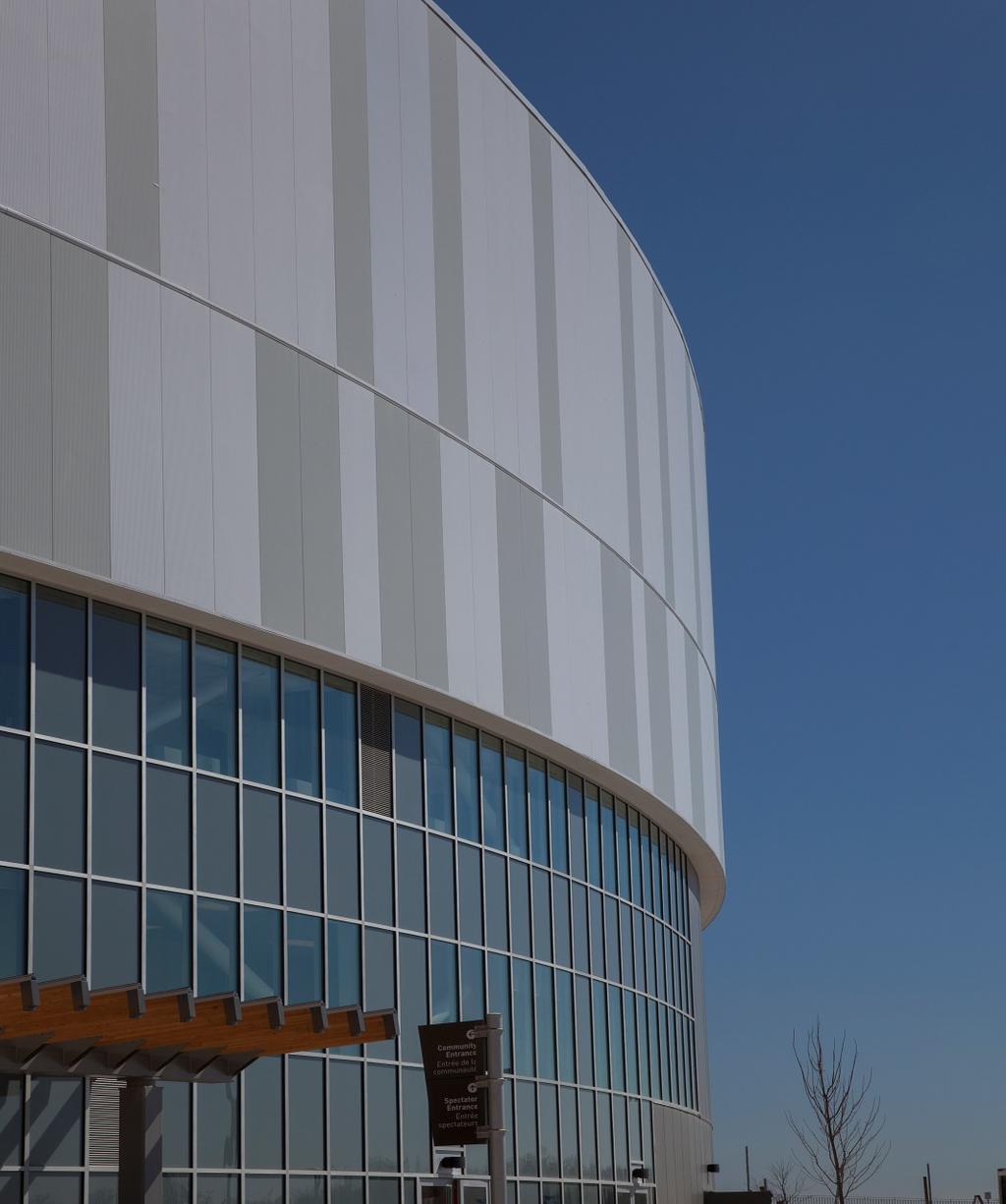 January 2015 Mattamy National Cycling Centre Milton, Ontario, Canada 04 A Speedy Response Architectural Benefits: While the project was affected by the harsh winter winds, the use of Kingspan s KS