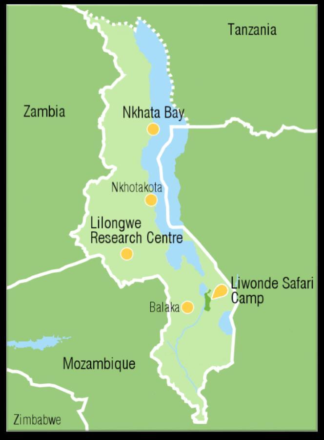 1. Expedition Location and structure This 2-week expedition takes place in three locations within Malawi: 1. Lilongwe Research Centre, outside Lilongwe city (5 days) 2.