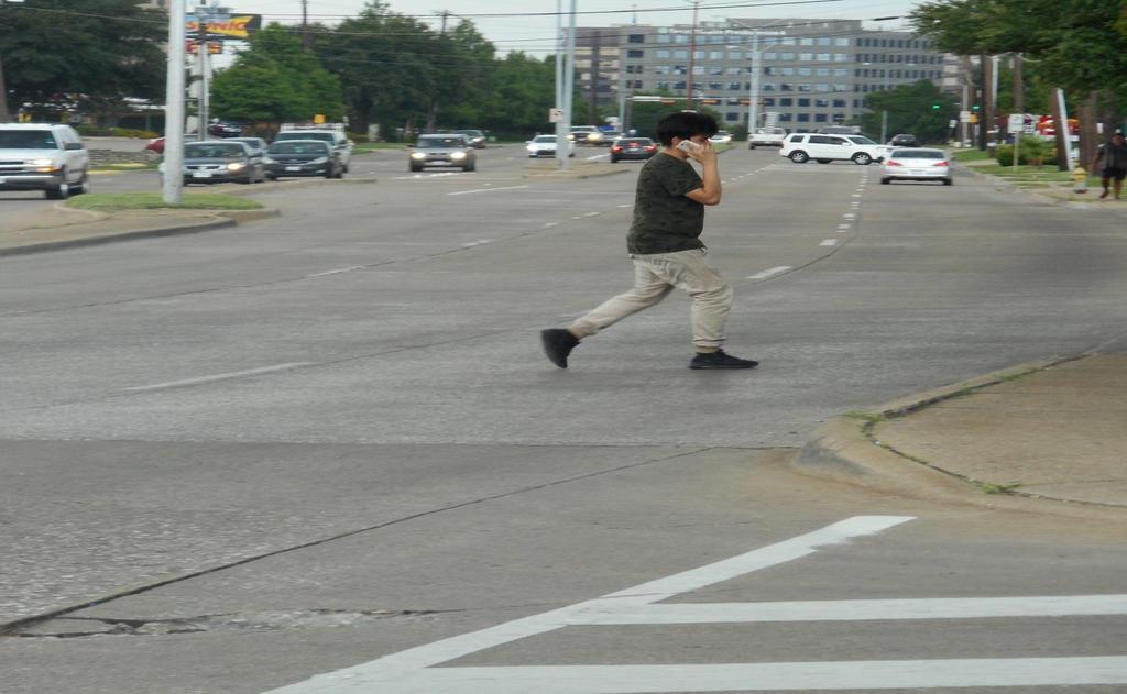 Enforcement Look at timing of pedestrian crossing signals.