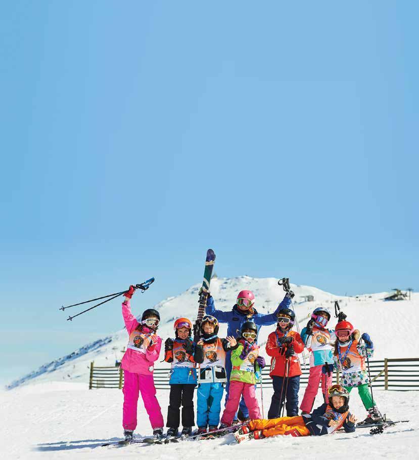 More lessons are available for kids through to adults out of the Ski & Snowboard School on Bourke Street.