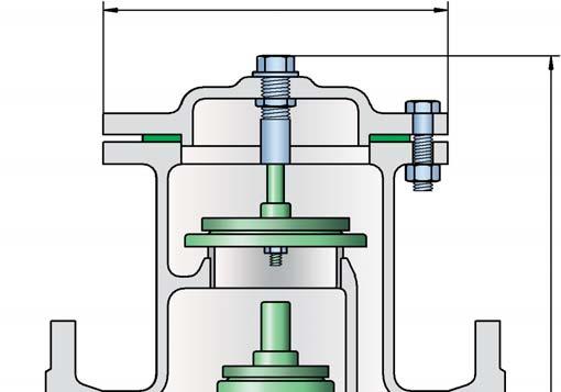 Pressure and Vacuum Relief Valve, In-Line PROTEGO DV/ZU Ø c vent header). When the set vacuum is exceeded atmospheric air is pulled into the system.