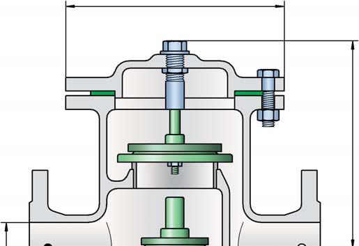 Pressure and Vacuum Relief Valve, In-Line PROTEGO DV/ZW DN Detail X = Tank connection = Inbreathing = Outbreathing Settings: Pressure: +2.0 mbar up to +60 mbar +0.8 inch W.C. up to +24 inch W.C. Vacuum: -3.