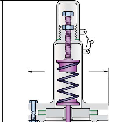 Pressure and Vacuum Relief Valve, In-Line PROTEGO DV/ZW-F prevents emission losses almost up to the set pressure and prevents air intake almost up to set vacuum.