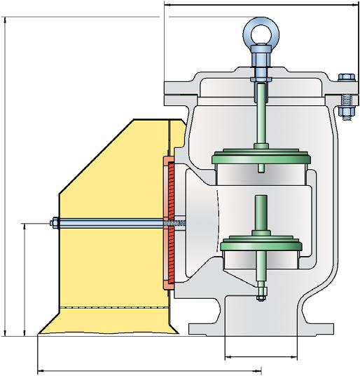Pressure/Vacuum Relief Valve atmospheric deflagration-proof PROTEGO VD/TS a d Detail X 3 c X 1 2 Function and Description Ø b The atmospheric defl agration-proof VD/TS type PROTEGO valve is a highly