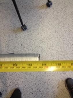 measuring tape to measure the