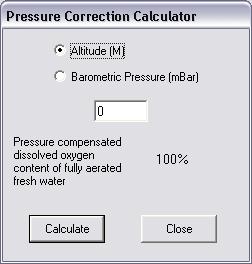 Figure 7: Pressure Correction Calculator 3 Field Operation 3.