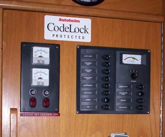 SERRANO is equipped with a GME VHF radio. To operate, turn circuit breaker on at panel. Turn radio on, select channel, and adjust squelch to stop static.