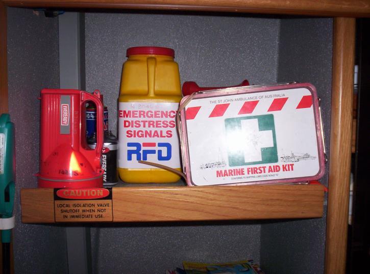 Emergency Procedures. SERRANO has a number of safety features, which include: First Aid Kit.