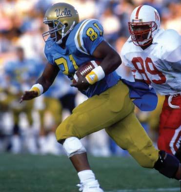 UCLA S ALL-AMERICANS UCLA has had 97 fi rst-team All-American selections (87 players), headed by three-time consensus choices Jerry Robinson and Kenny Easley.